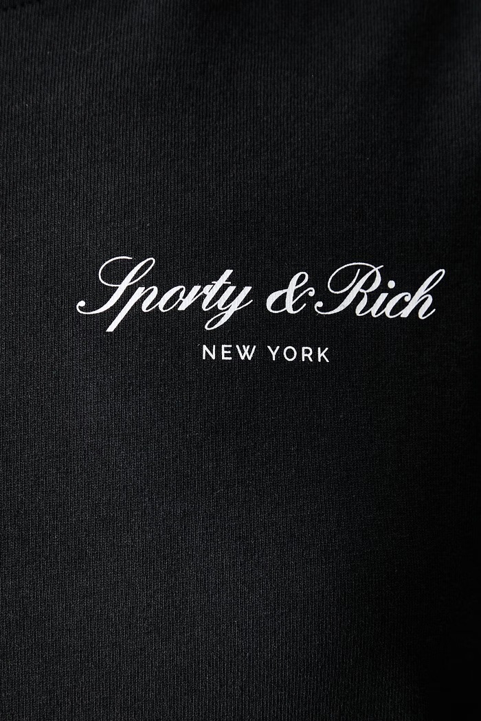Sporty & Rich Signature NY T-shirt bawełniany damski TO11971329BA02