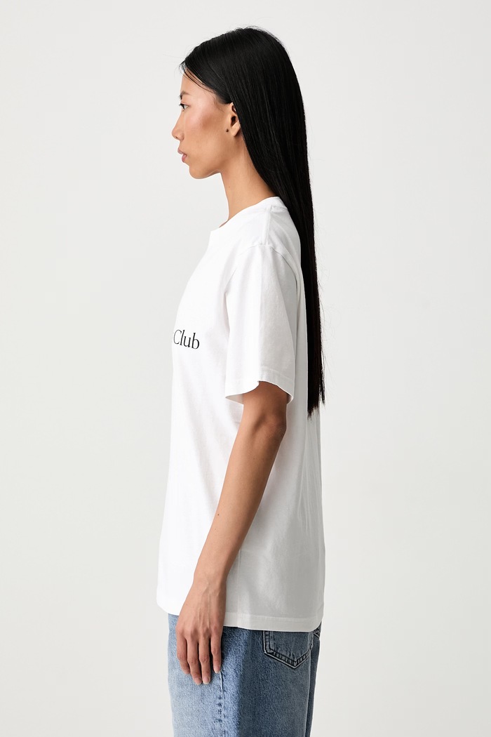 Sporty & Rich H&W Crest T-shirt bawełniany biały TO119712241WH01