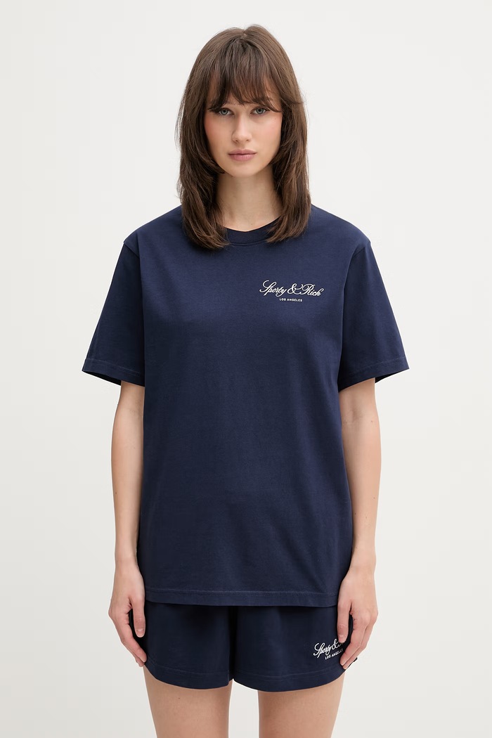 Sporty & Rich Vendome LA t-shirt βαμβακερό TO11976269BL106