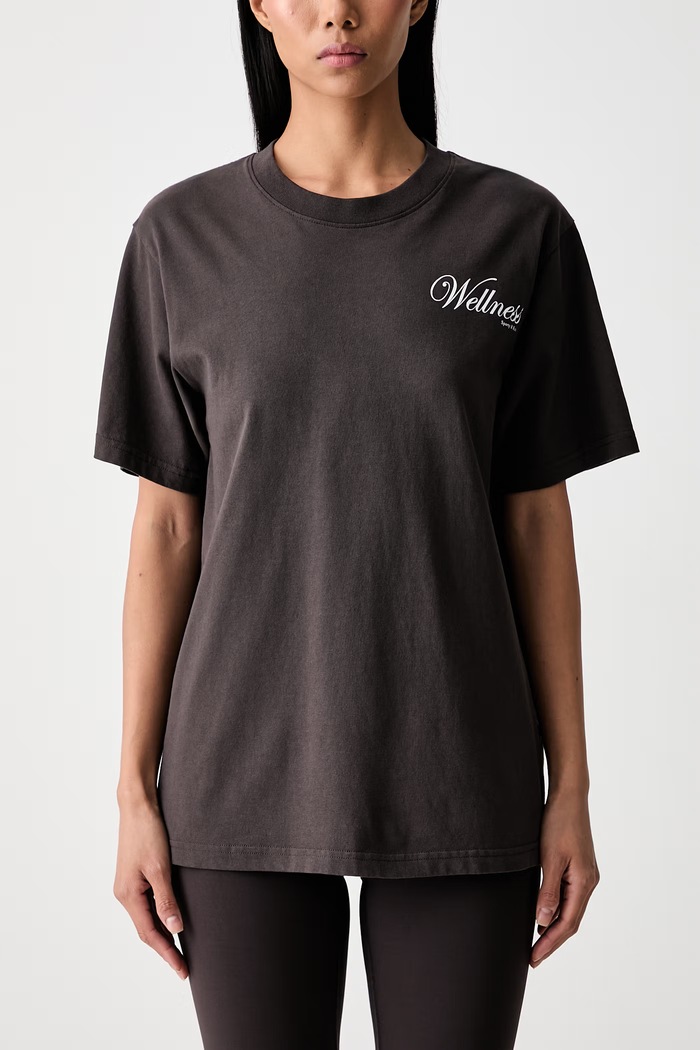 Sporty & Rich Soho T-shirt bawełniany TO119711083BR29 brązowy