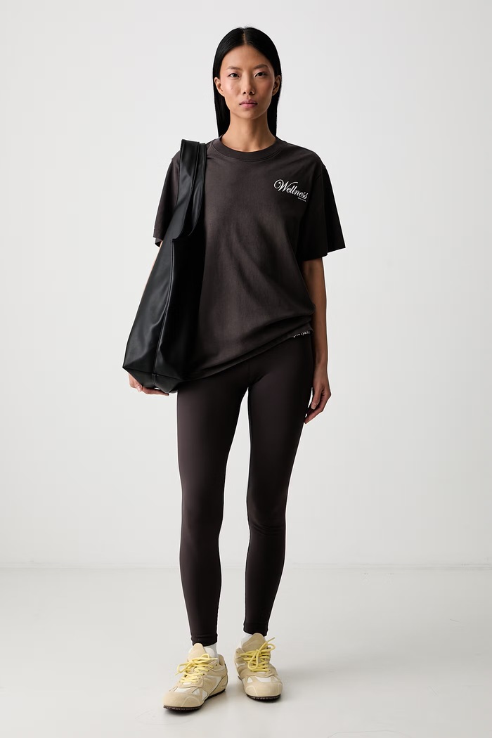 Sporty & Rich Soho T-shirt bawełniany TO119711083BR29 brązowy SS26