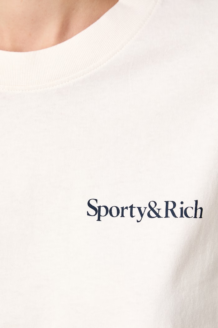 Sporty & Rich Health Is Wealth T-shirt bawełniany damski TO11974300WH37