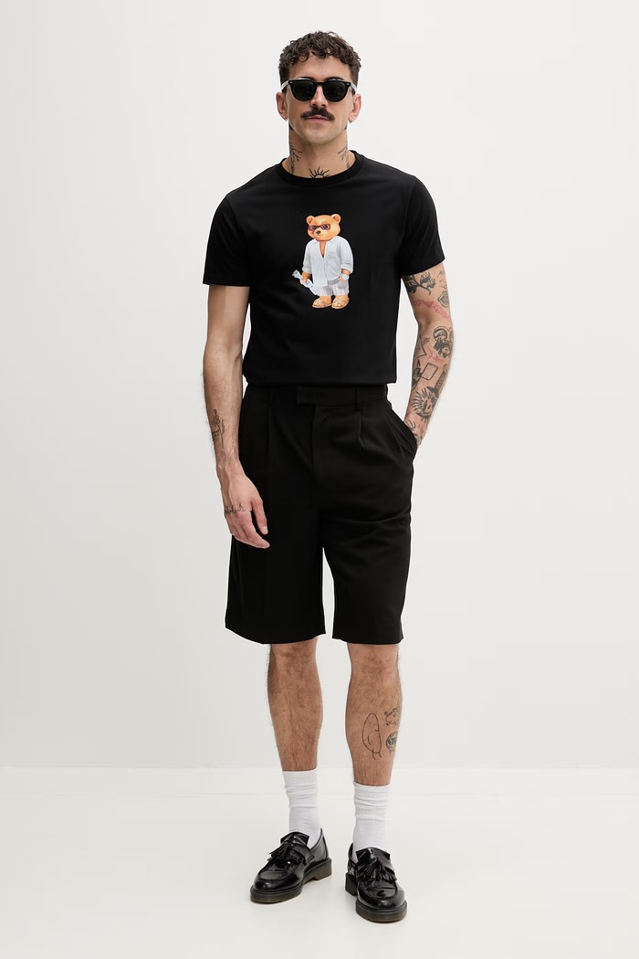 Baron Filou tricou din bumbac Filou CLXVIII. negru 000015538
