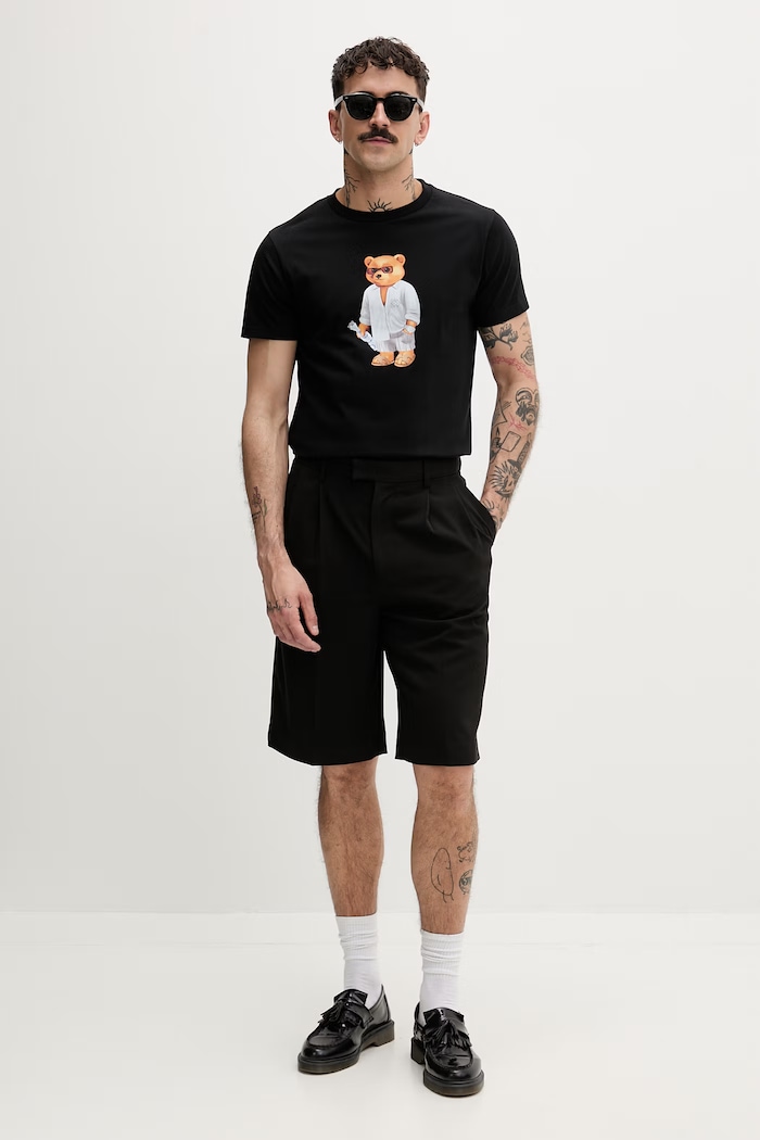 Baron Filou tricou din bumbac Filou CLXVIII. negru 000015538