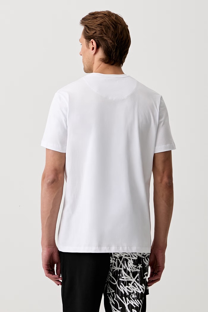 Odzież Sprayground T-shirt bawełniany SP679WHT biały