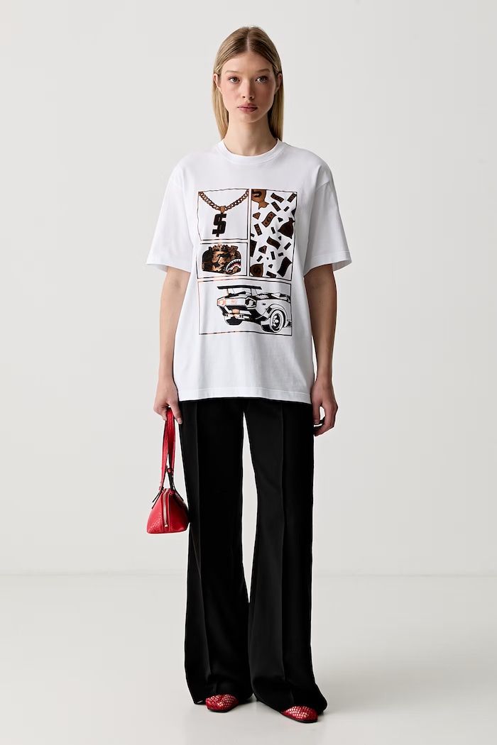Abbigliamento Sprayground t-shirt in cotone SP295WHT bianco