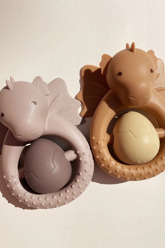 Chłopiec Konges Sløjd gryzak dziecięcy TEETHER SIBLING KS4249.PPY2 beżowy