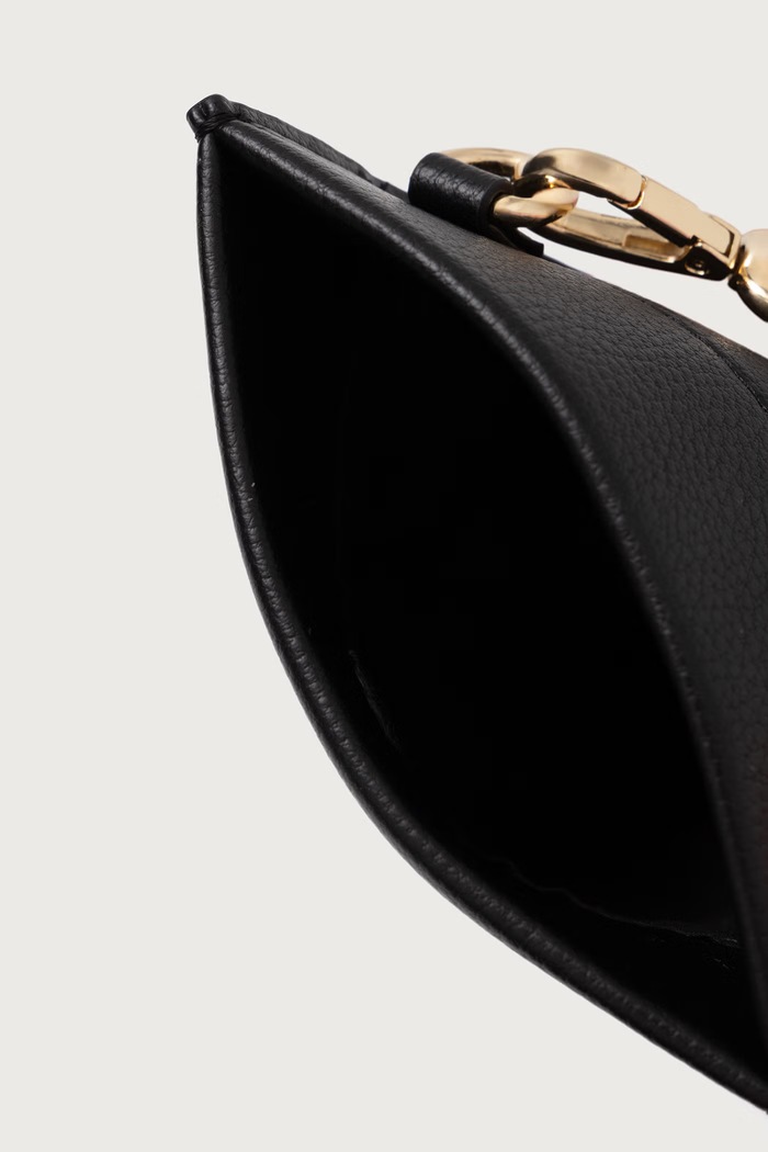 Pokrowiec na telefon damski z imitacji skóry Tommy Hilfiger czarny AW0AW19348
