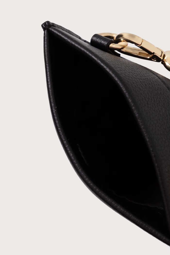 Pokrowiec na telefon damski z imitacji skóry Tommy Hilfiger czarny AW0AW19348
