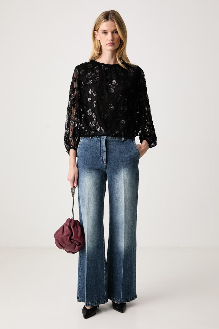 MUNTHE Bluzka damska 264103826443 czarny SS27