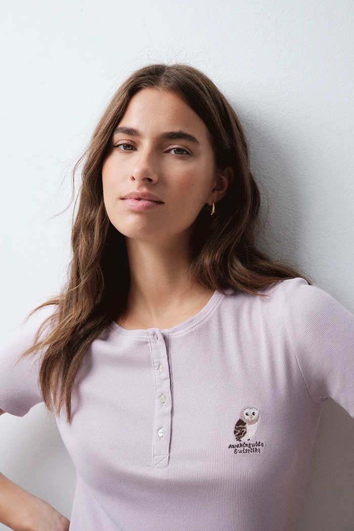 Piżama dwuczęściowa damska z bawełną women'secret 3594810 fioletowy