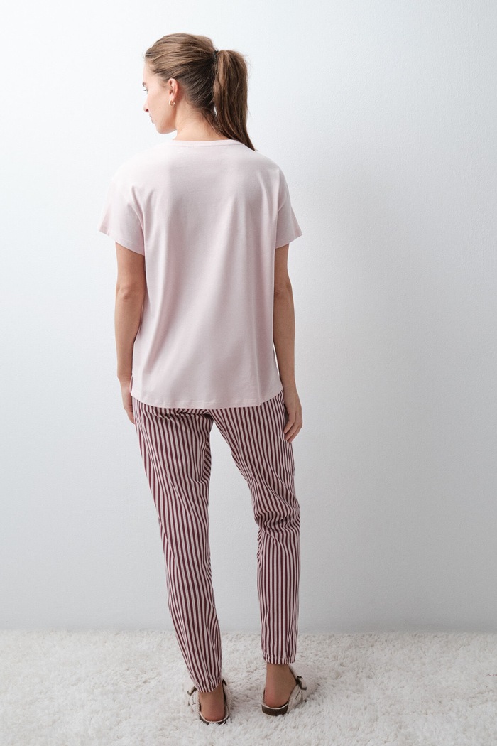 women'secret Piżama dwuczęściowa damska bawełniana 3134172 różowy SS27