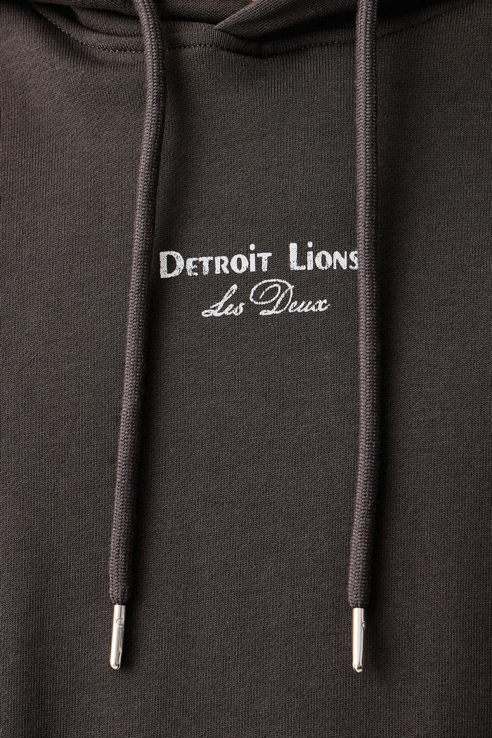 Bluza z kapturem męska bawełniana Les Deux x Detroit Lions Les Deux szary 1003226