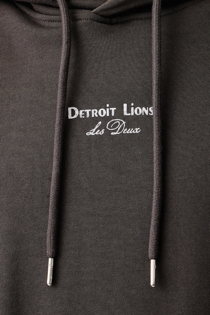 Bluza z kapturem męska bawełniana Les Deux x Detroit Lions Les Deux szary 1003226