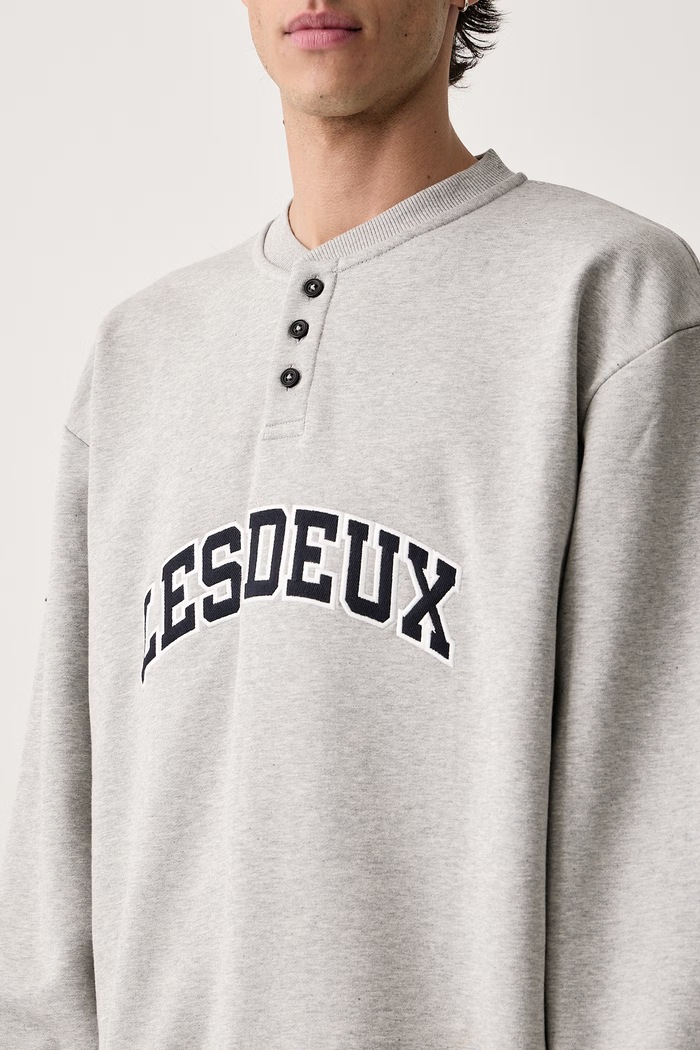 Bluza męska bawełniana Les Deux 1002772 szary