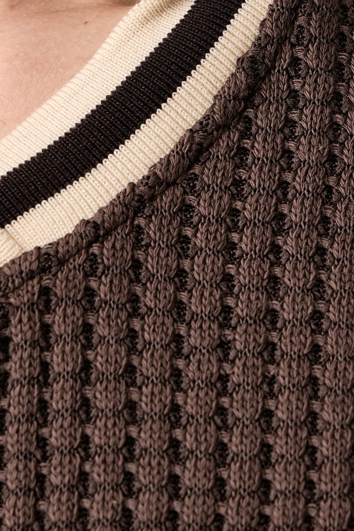 Bluza męska z bawełną Les Deux brązowy 1003297