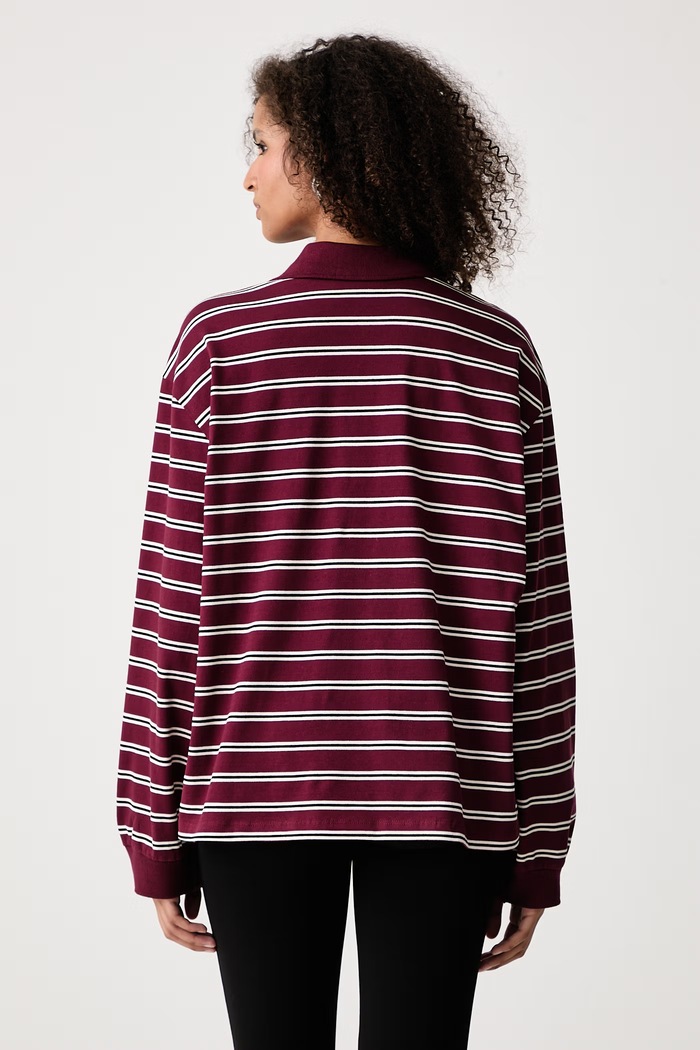 Odzież Rotate Longsleeve damski z bawełną 1160032934 bordowy