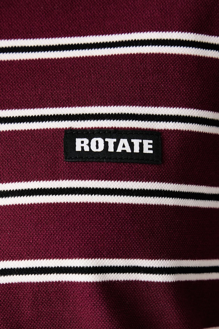 Longsleeve damski z bawełną Rotate bordowy 1160032934