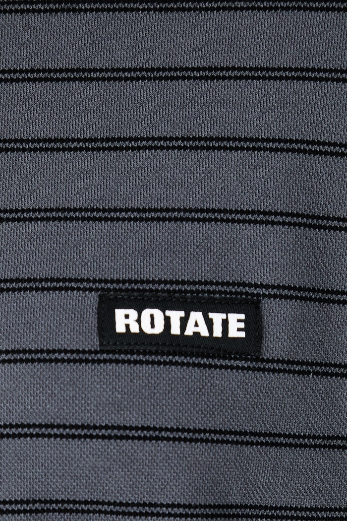 Longsleeve damski bawełniany z elastanem Rotate szary 1174161206