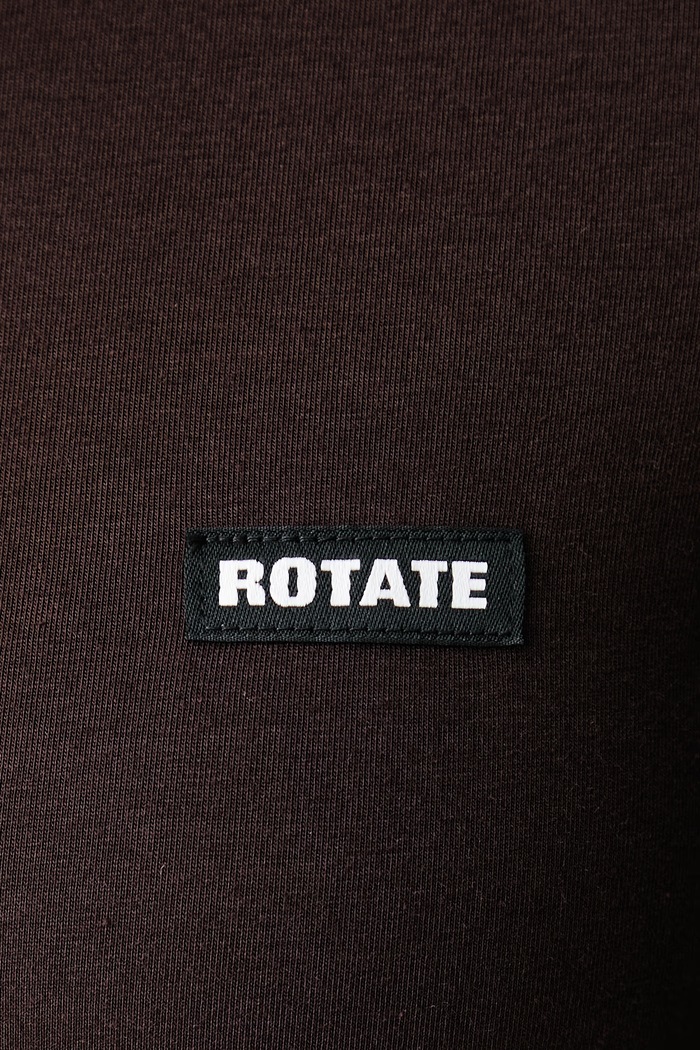 Longsleeve damski z modalem Rotate brązowy 1174461667