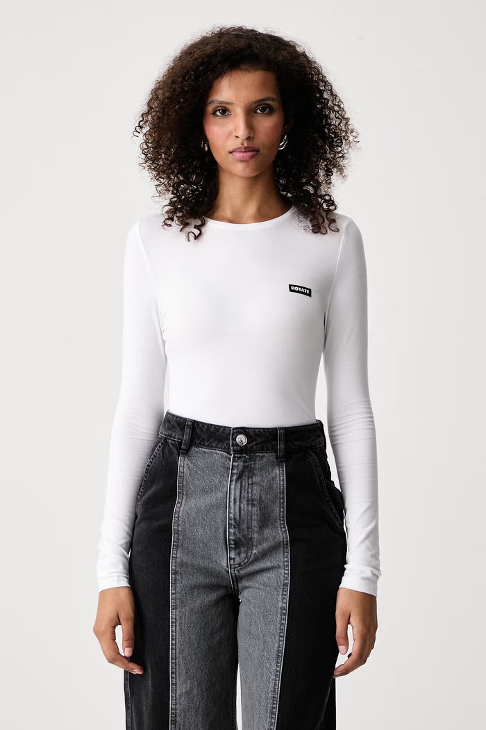Rotate Longsleeve damski biały 117446400
