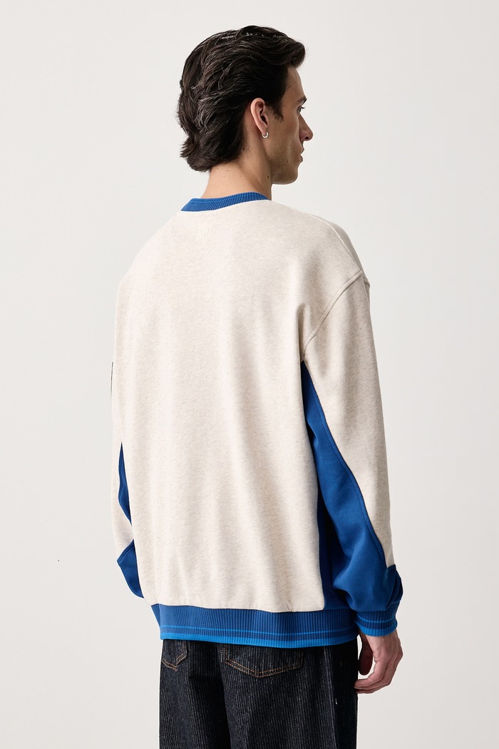 Odzież Les Deux Bluza męska bawełniana Les Deux x Detroit Lions 1003233 szary