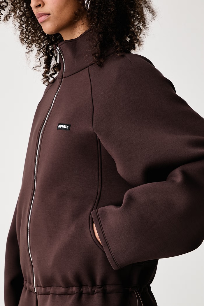 Bluza rozpinana damska z wiskozą Rotate 1168982910 brązowy