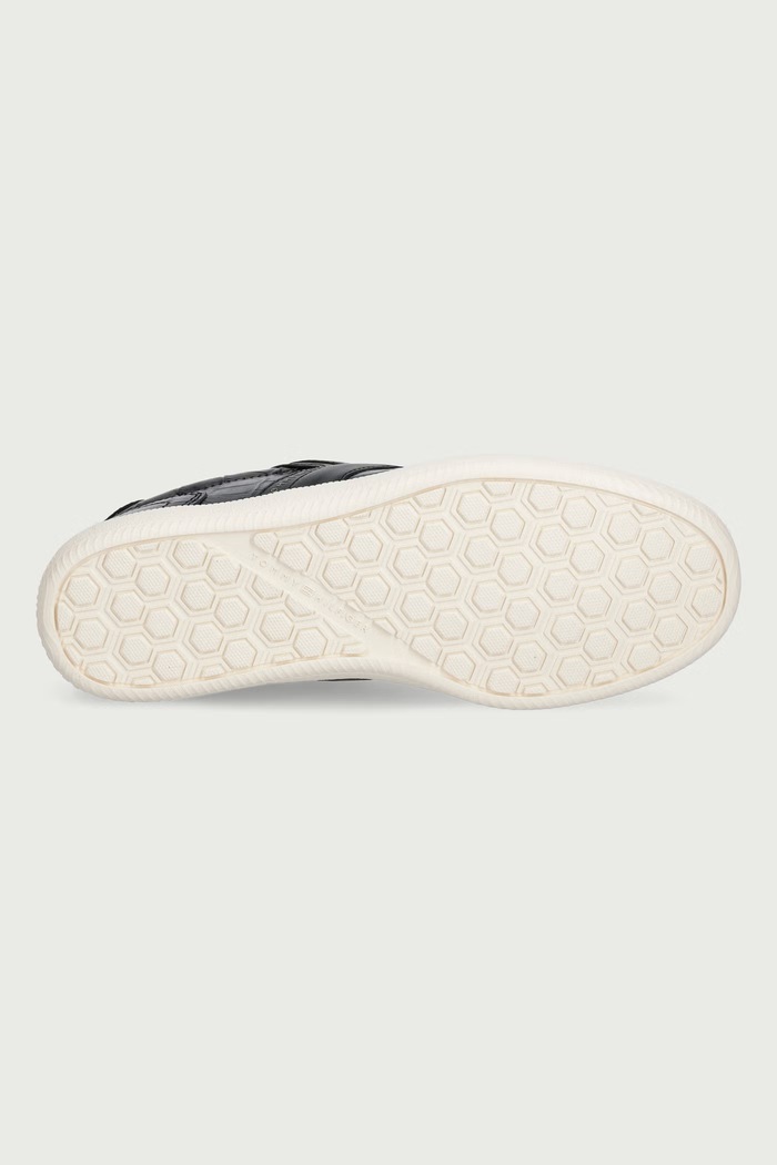 TH TRIBECA SNEAKER CROCO sneakersy damskie skórzane Tommy Hilfiger czarny FW0FW09773