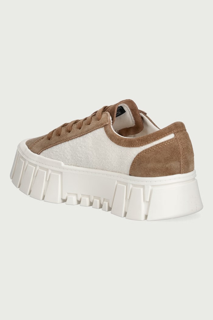 Obuwie Tommy Jeans TJW PLATFORM SNEAKER BOUCLETTE sneakersy damskie EN0EN03185 brązowy