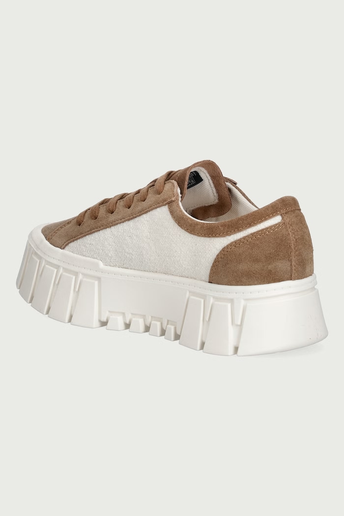 Obuwie Tommy Jeans TJW PLATFORM SNEAKER BOUCLETTE sneakersy damskie EN0EN03185 brązowy