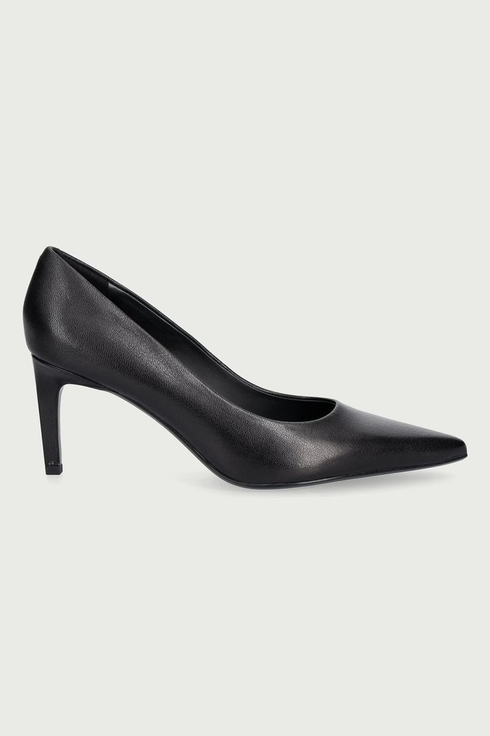 Calvin Klein Szpilki skórzane ESS STILET 70 POLISHED LTH HW0HW03384 czarny SS27