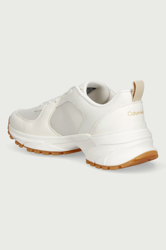 Obuwie Calvin Klein HIKE RUNNER LACE UP SU MESH WMN sneakersy damskie HW0HW03440 beżowy