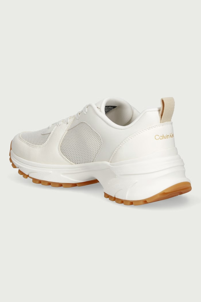 Obuwie Calvin Klein HIKE RUNNER LACE UP SU MESH WMN sneakersy damskie HW0HW03440 beżowy