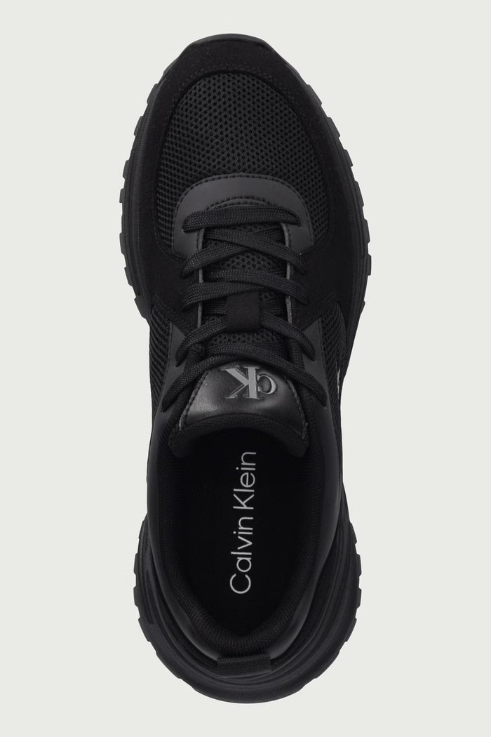 HIKE RUNNER LACE UP SU MESH WMN sneakersy damskie Calvin Klein HW0HW03440 czarny