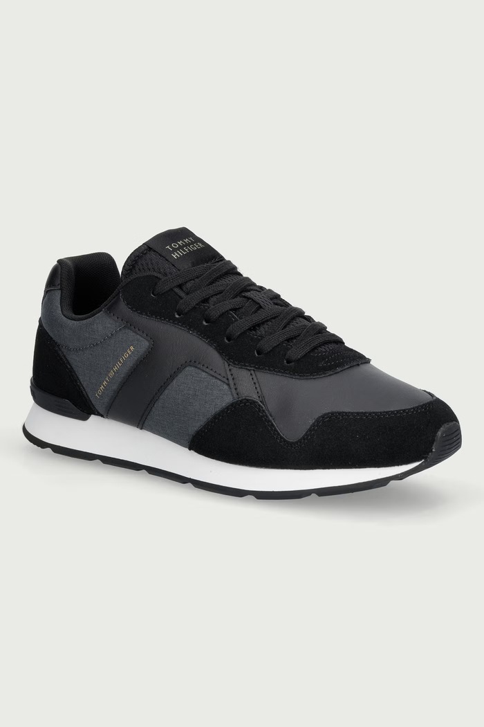 Tommy Hilfiger T HILFIGER MELANGE RUNNER sneakersy męskie czarny FM0FM06111