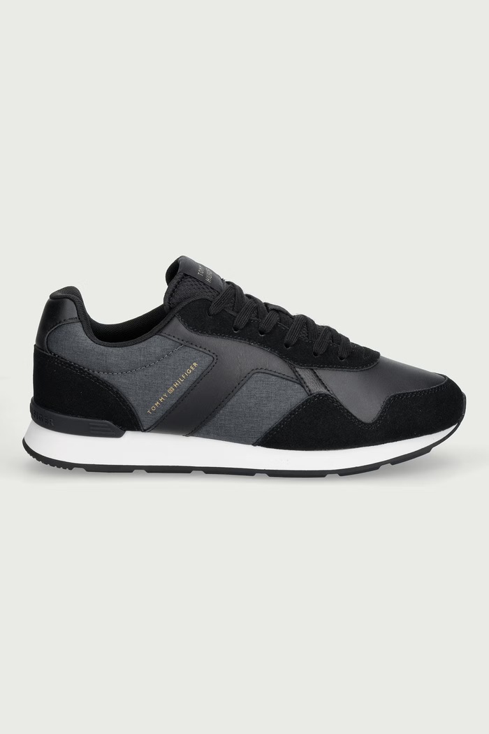 Tommy Hilfiger T HILFIGER MELANGE RUNNER sneakersy męskie FM0FM06111 czarny SS27