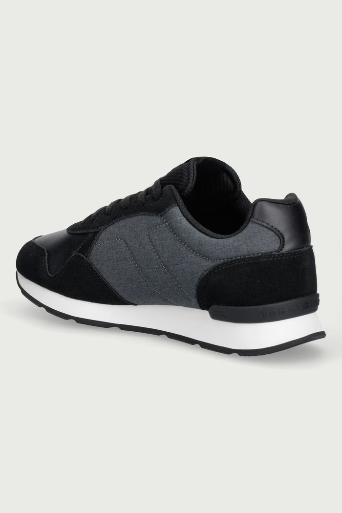 Obuwie Tommy Hilfiger T HILFIGER MELANGE RUNNER sneakersy męskie FM0FM06111 czarny