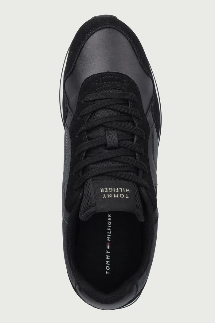 T HILFIGER MELANGE RUNNER sneakersy męskie Tommy Hilfiger FM0FM06111 czarny