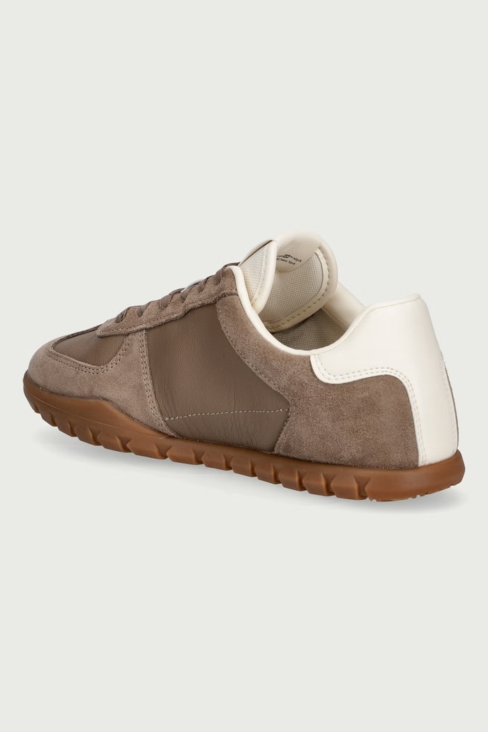 Obuwie Tommy Jeans TOMMY JEANS LOW LTH SDE RUNNER sneakersy męskie skórzane EM0EM01804 brązowy