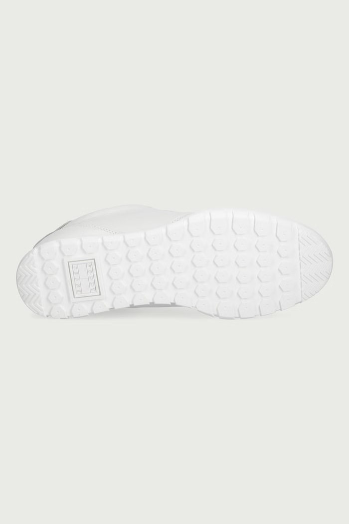 TOMMY JEANS LOW LONG LACE RUNNER sneakersy męskie skórzane Tommy Jeans biały EM0EM01805