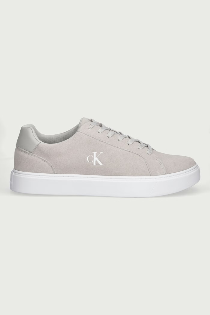 Calvin Klein CLASSIC CUPSOLE LACEUP SU sneakersy męskie zamszowe YM0YM01434 beżowy SS27