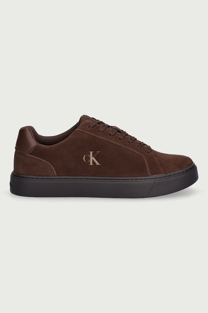 Calvin Klein CLASSIC CUPSOLE LACEUP SU sneakersy męskie zamszowe YM0YM01434 brązowy SS27