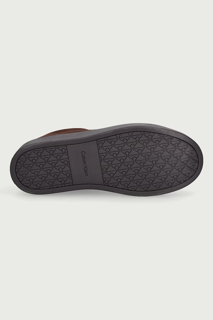 CLASSIC CUPSOLE LACEUP SU sneakersy męskie zamszowe Calvin Klein brązowy YM0YM01434