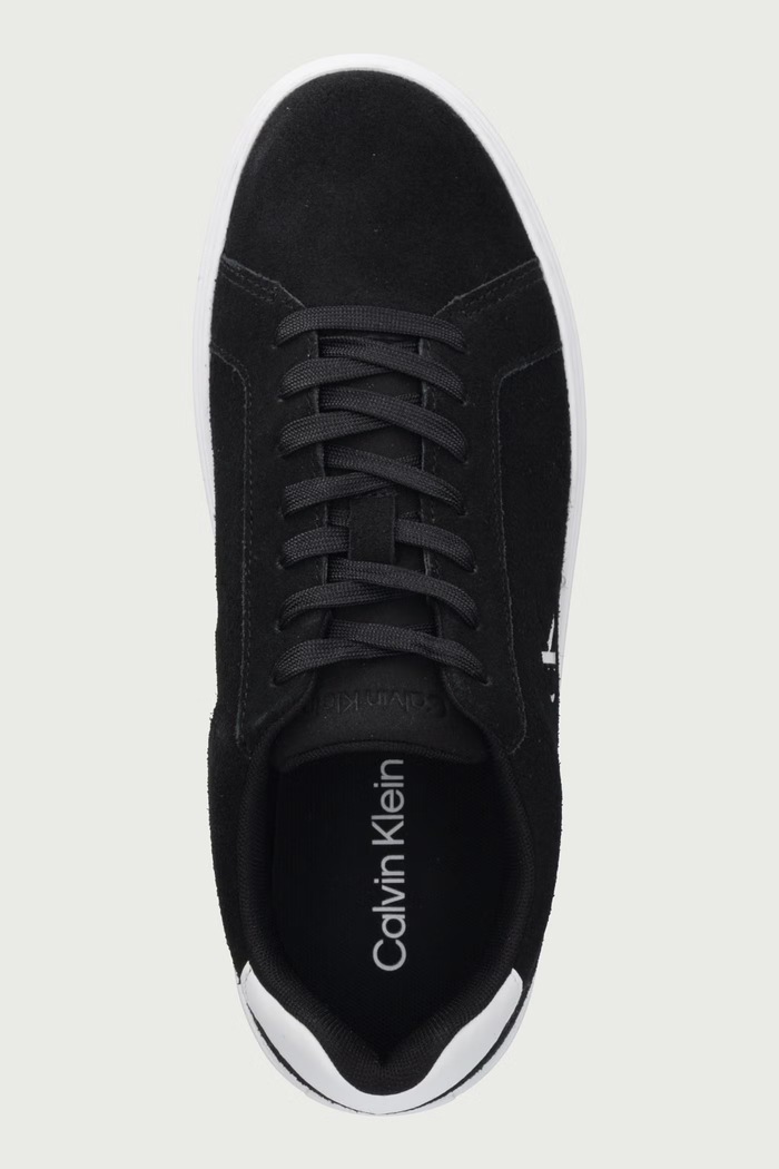 CLASSIC CUPSOLE LACEUP SU sneakersy męskie zamszowe Calvin Klein YM0YM01434 czarny
