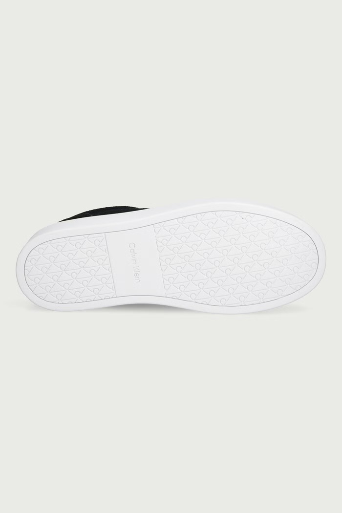 CLASSIC CUPSOLE LACEUP SU sneakersy męskie zamszowe Calvin Klein czarny YM0YM01434
