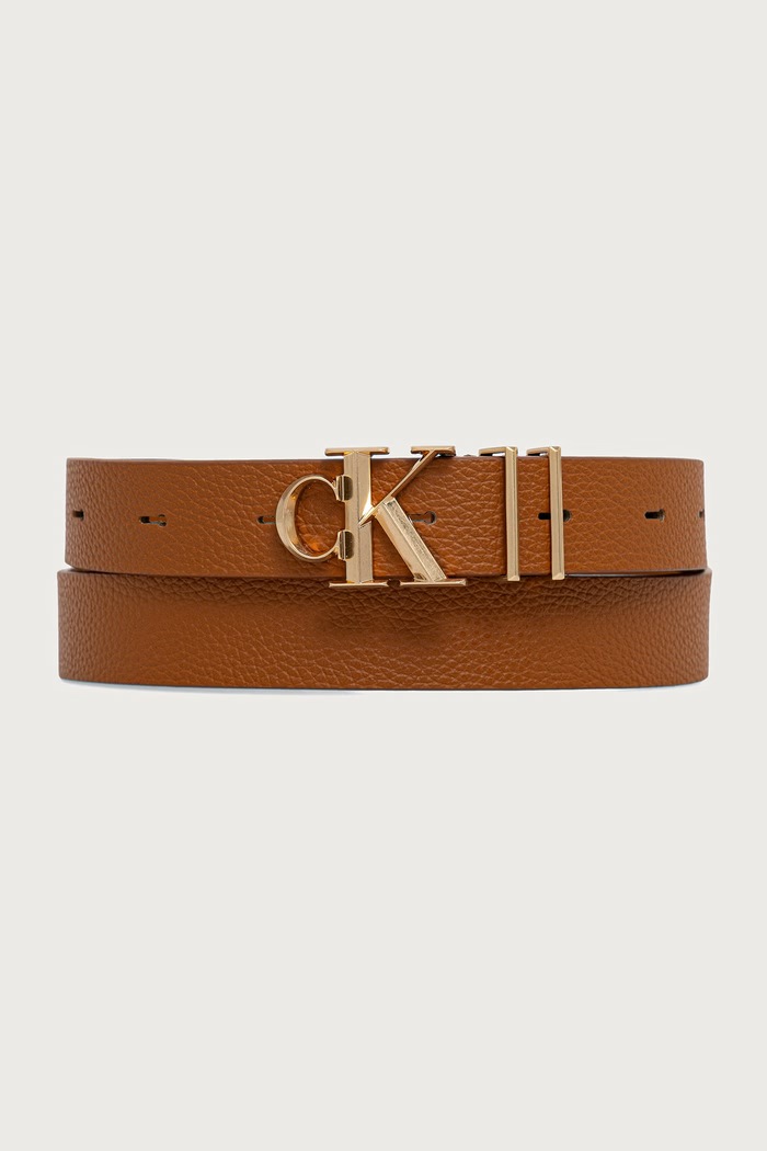 Calvin Klein Pasek damski skórzany brązowy LV04F7130G