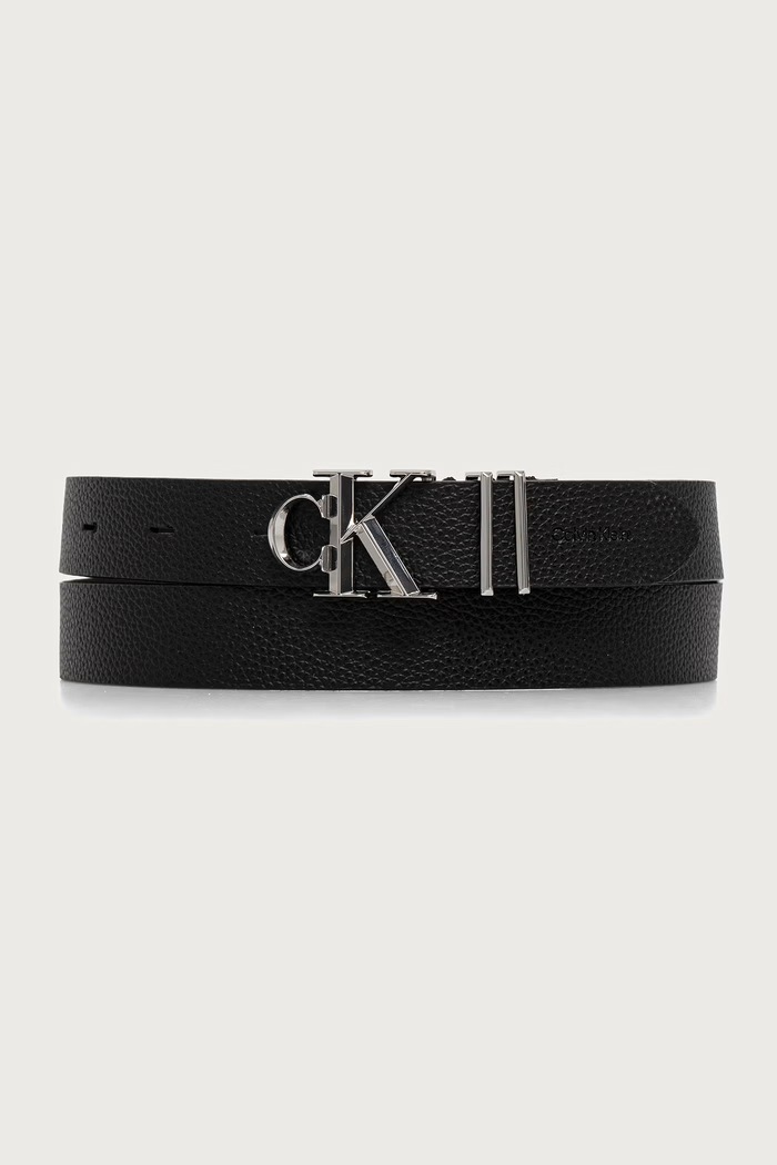 Calvin Klein Pasek damski skórzany czarny LV04F7130G
