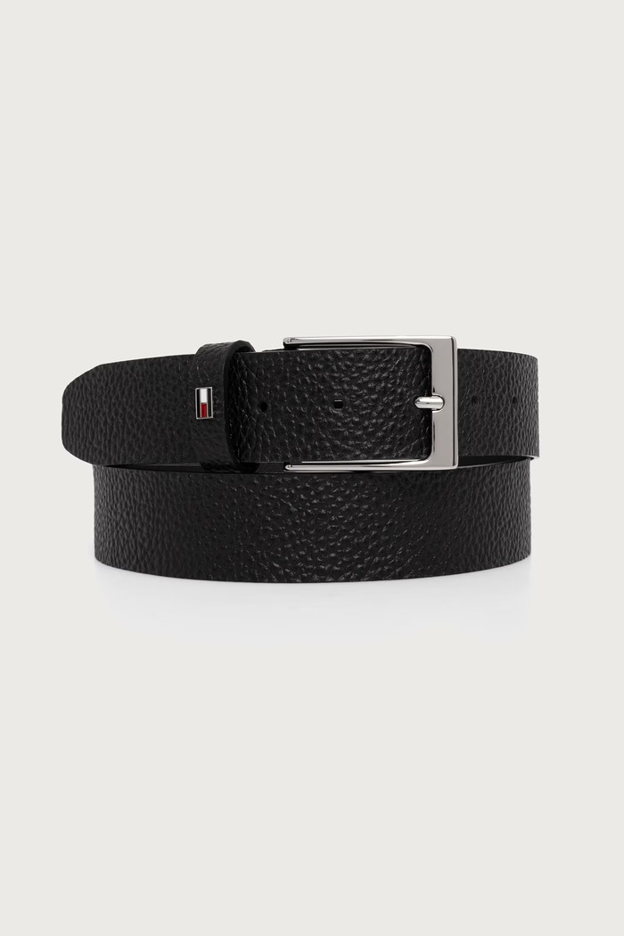 Tommy Hilfiger Pasek męski skórzany czarny AM0AM14887