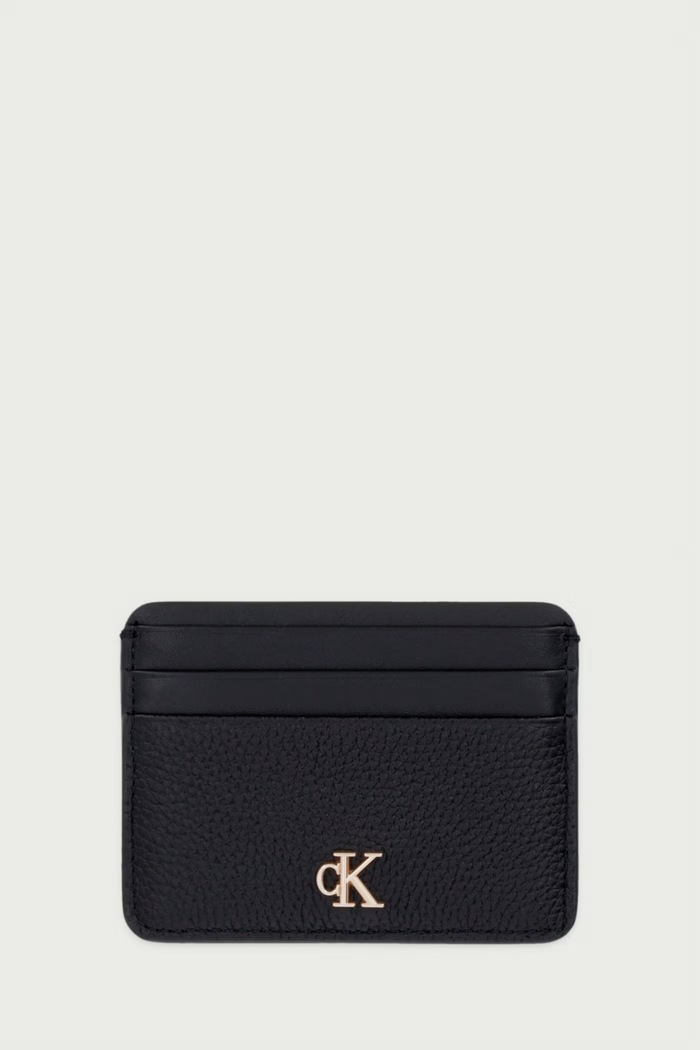 Calvin Klein Etui na karty damskie skórzane czarny LV04F1291G
