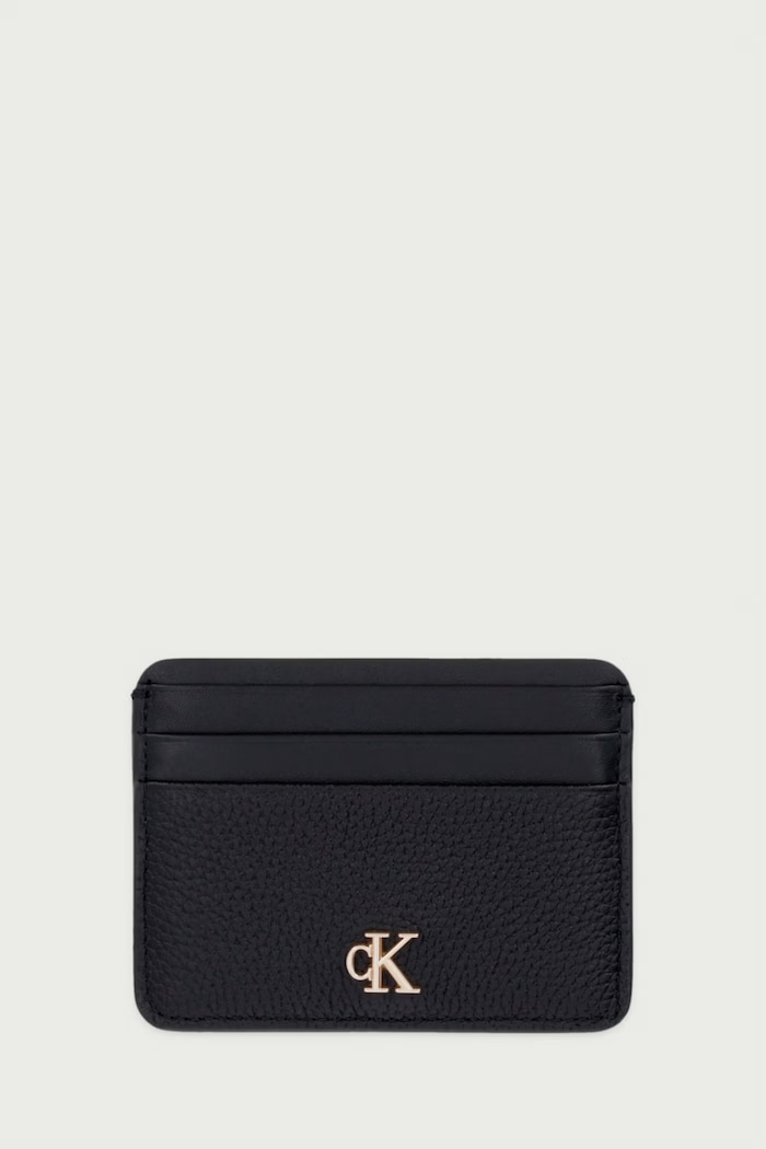 Calvin Klein Etui na karty damskie skórzane czarny LV04F1291G